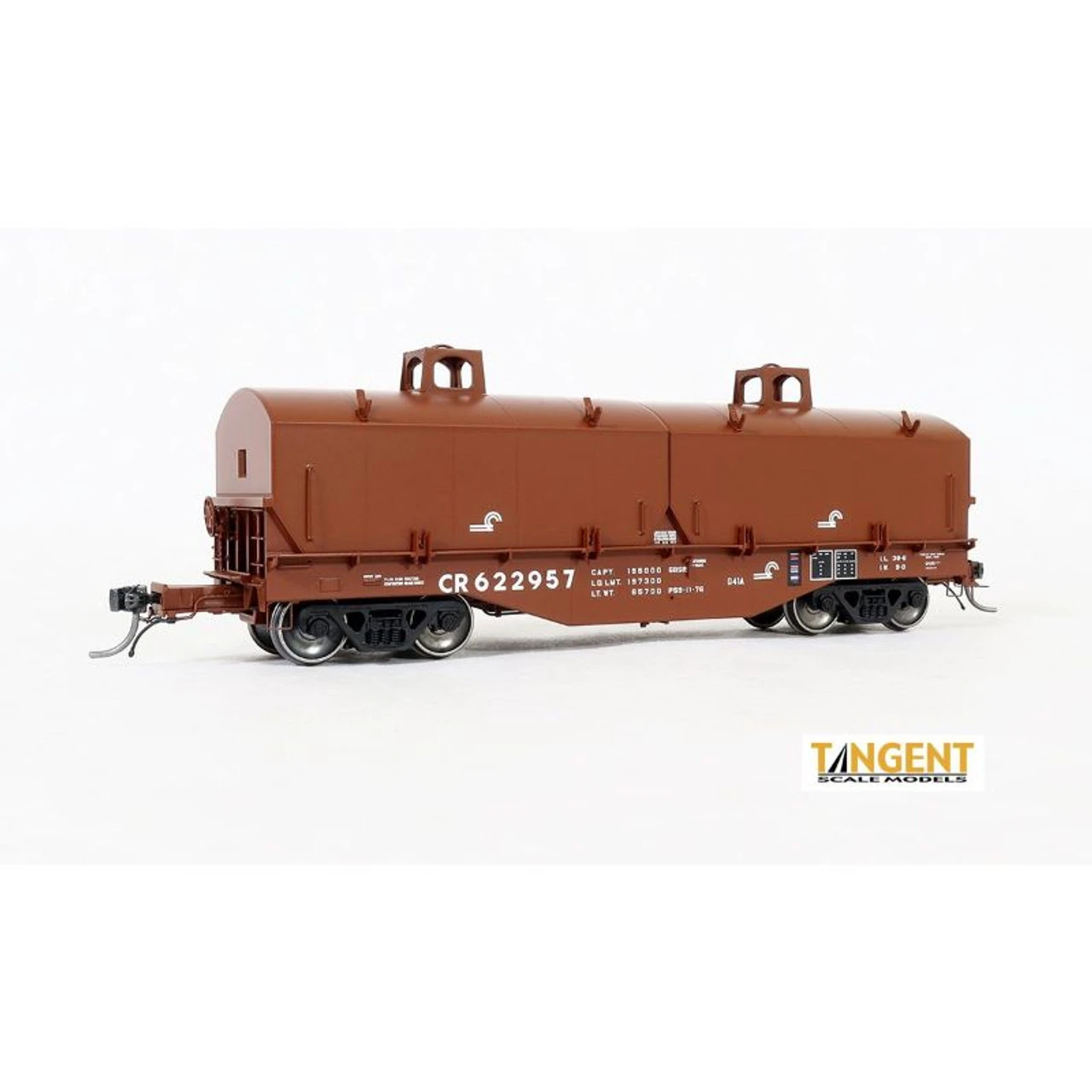 Tangent Scale Models 2701201 - Conrail (CR) "G41A Repaint 1976" W/ Hoods - PRR Shops G41A Coil Car Conrail (CR) 622937 - HO Scale 1 Tangent Scale Models 2701201 - Conrail (CR) "G41A Repaint 1976" W/ Hoods - PRR Shops G41A Coil Car Conrail (CR) 622937 - HO Scale