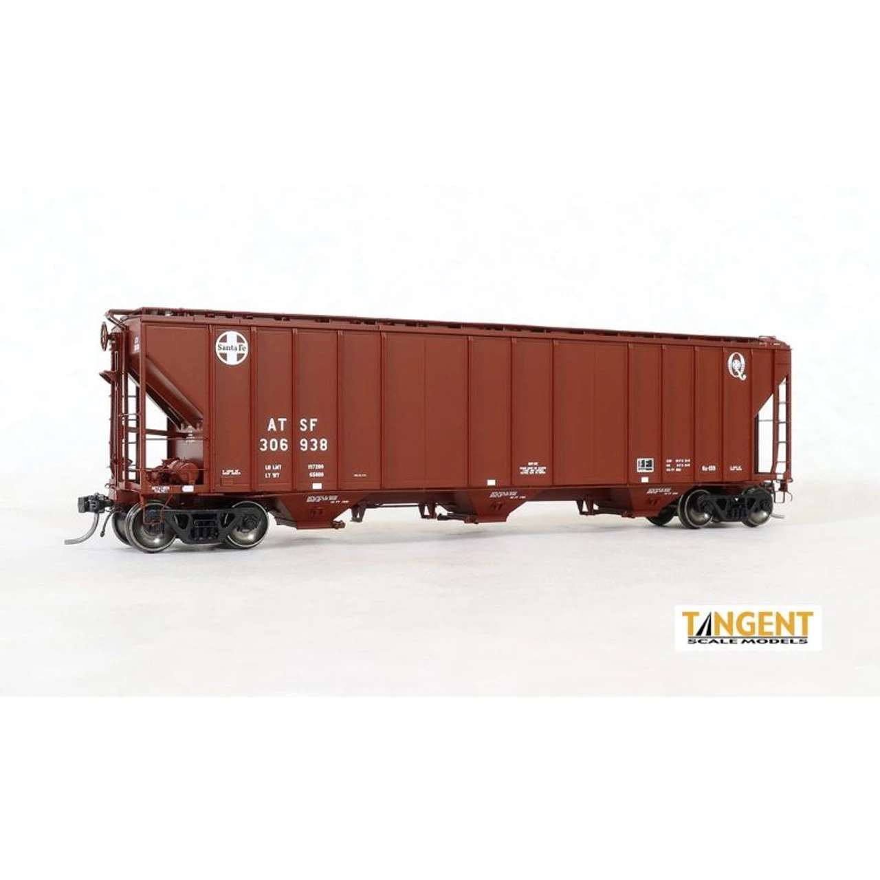 Tangent Scale Models 28010-01 - ATSF "Quality Repaint 1991" GATC 4500 Covered Hopper Atchison, Topeka And Santa Fe (ATSF) 306622 - HO Scale 1 Tangent Scale Models 28010-01 - ATSF "Quality Repaint 1991" GATC 4500 Covered Hopper Atchison, Topeka And Santa Fe (ATSF) 306622 - HO Scale