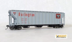 Tangent Scale Models 28011-01 - CB&Q "Delivery Gray 1-1965" GATC 4500 Covered Hopper Chicago, Burlington & Quincy (CB&Q) 85996 - HO Scale