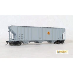 Tangent Scale Models 28012-12 - CGW "Delivery Gray 9-1966" GATC 4500 Covered Hopper Chicago Great Western (CGW) 7247 - HO Scale