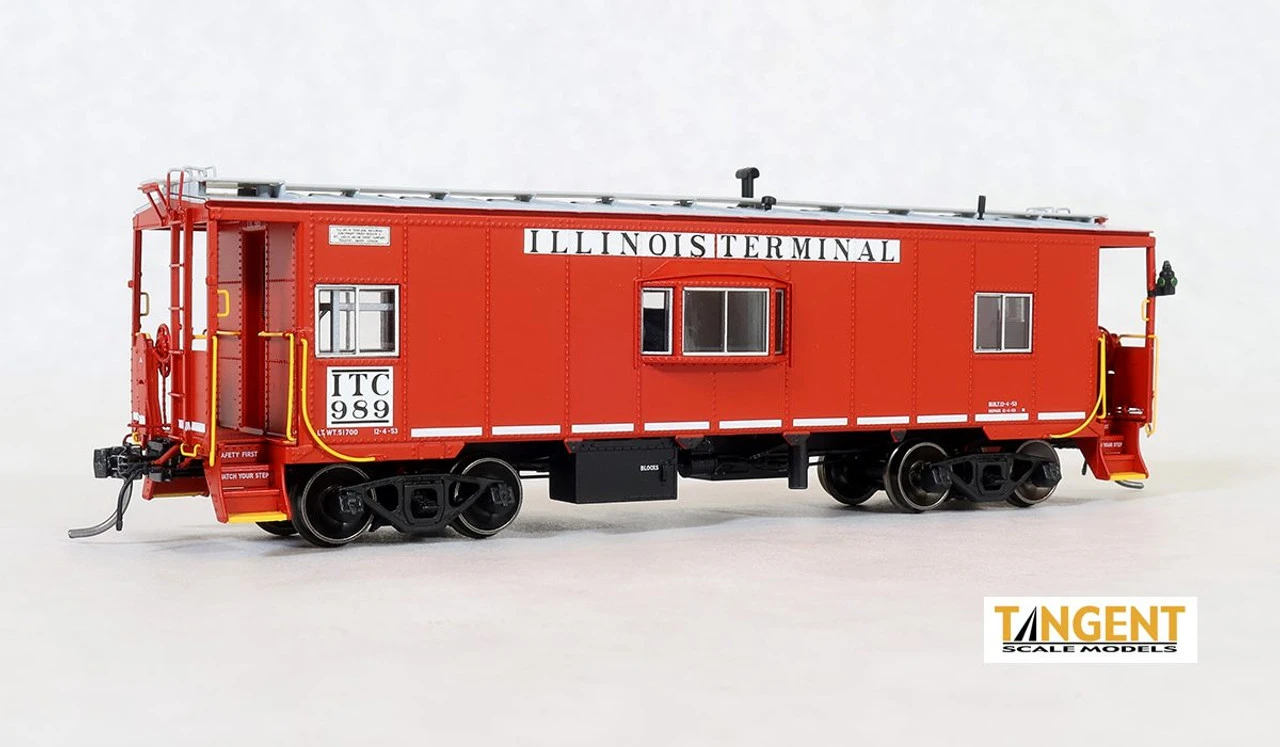 Tangent Scale Models 60128-01 - DSI/SLCC Bay Window Caboose Illinois Terminal (ITC) 989 - HO Scale 1 Tangent Scale Models 60128-01 - DSI/SLCC Bay Window Caboose Illinois Terminal (ITC) 989 - HO Scale