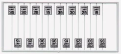 Tichy Train Group 8259 - Low Speed Limit Signs 16 Pcs - HO Scale