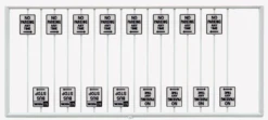 Tichy Train Group 8261 - No Parking Signs 16 Pcs - HO Scale