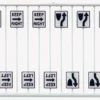 Tichy Train Group 8263 - Miscellaneous Road Signs #2 - 16 Pcs - HO Scale