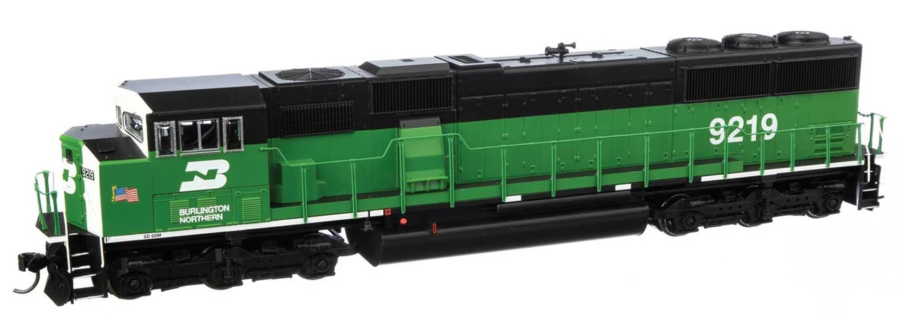Walthers Mainline 910-20314 - EMD SD60M "TRICLOPS" W/ LokSound 5 Sound & DCC Burlington Northern (BN) 9219 - HO Scale 1 Walthers Mainline 910-20314 - EMD SD60M "TRICLOPS" W/ LokSound 5 Sound & DCC Burlington Northern (BN) 9219 - HO Scale