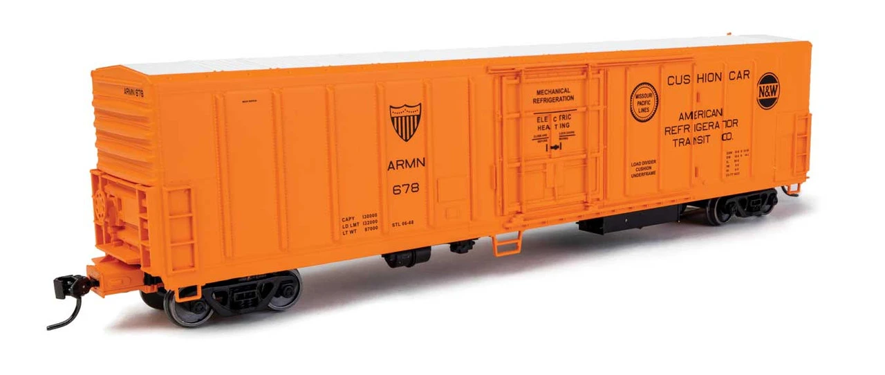 Walthers Mainline 910-3973 - 57' Mechanical Reefer American Refrigerator Transit (ARMN) 678 - HO Scale 1 Walthers Mainline 910-3973 - 57' Mechanical Reefer American Refrigerator Transit (ARMN) 678 - HO Scale