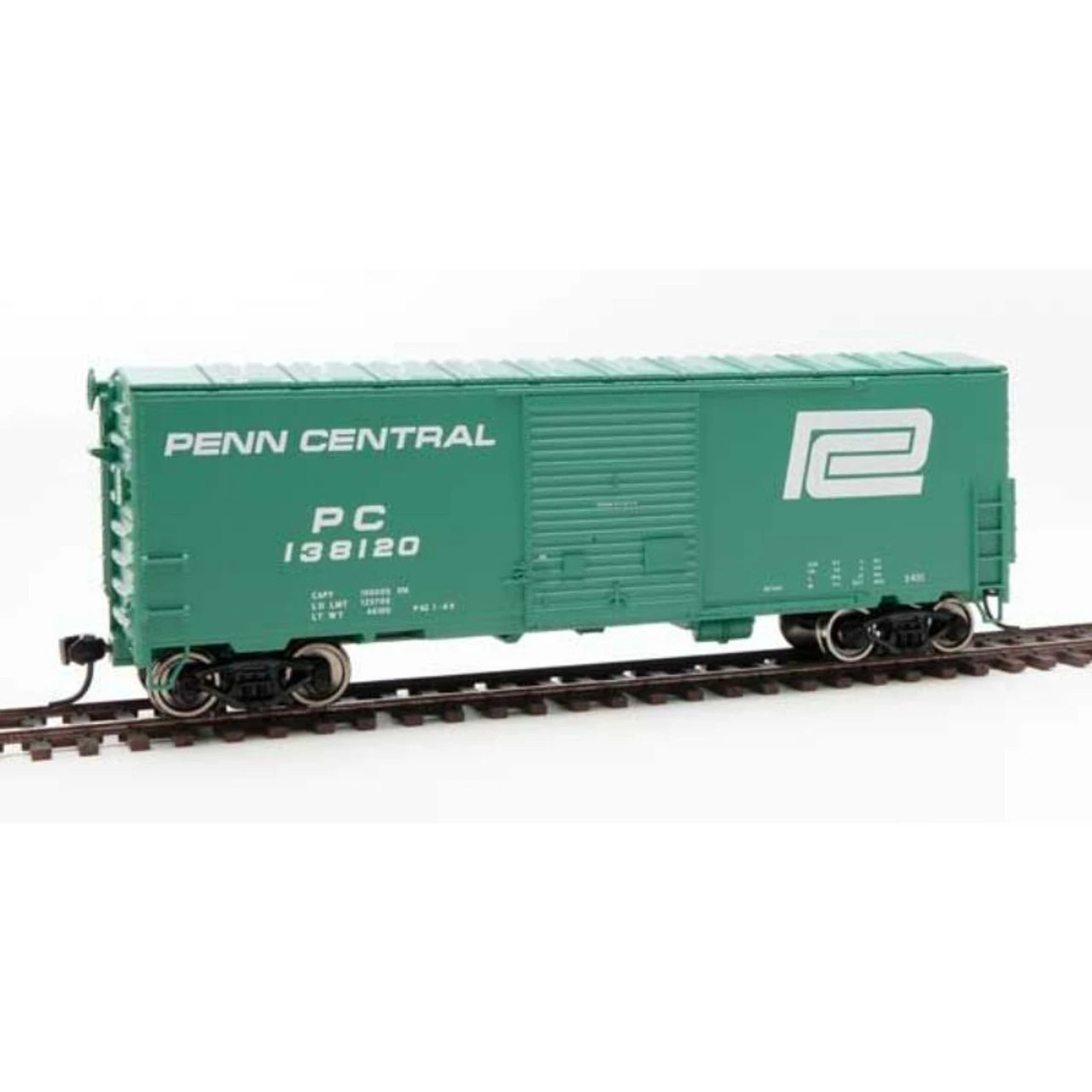Walthers Mainline 910-45013 - 40' ACF Modernized Welded Boxcar W/8' Youngstown Door - Ready To Run Penn Central (PC) 138120 - HO Scale 1 Walthers Mainline 910-45013 - 40' ACF Modernized Welded Boxcar W/8' Youngstown Door - Ready To Run Penn Central (PC) 138120 - HO Scale