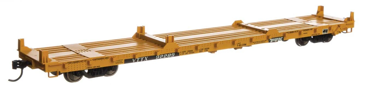 Walthers Mainline 910-5420 - 60' Pullman-Standard Flatcar VTTX 92289 - HO Scale 1 Walthers Mainline 910-5420 - 60' Pullman-Standard Flatcar VTTX 92289 - HO Scale