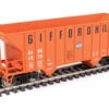 Walthers Mainline 910-56602 - 34' 100-Ton 2-Bay Hopper Gifford Hill (GIHX) 1575 - HO Scale