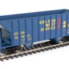 Walthers Mainline 910-56607 - 34' 100-Ton 2-Bay Hopper Golden West Service (GVSR) 629633 - HO Scale