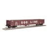 Walthers Mainline 910-6287 - 53' Railgon (oxide, White, Large Name) Soo Line (SOO) 64122 - HO Scale