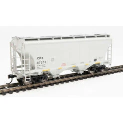 Walthers Mainline 910-7569 - 39' Trinity 3281 2-Bay Covered Hopper CITX 87536 - HO Scale