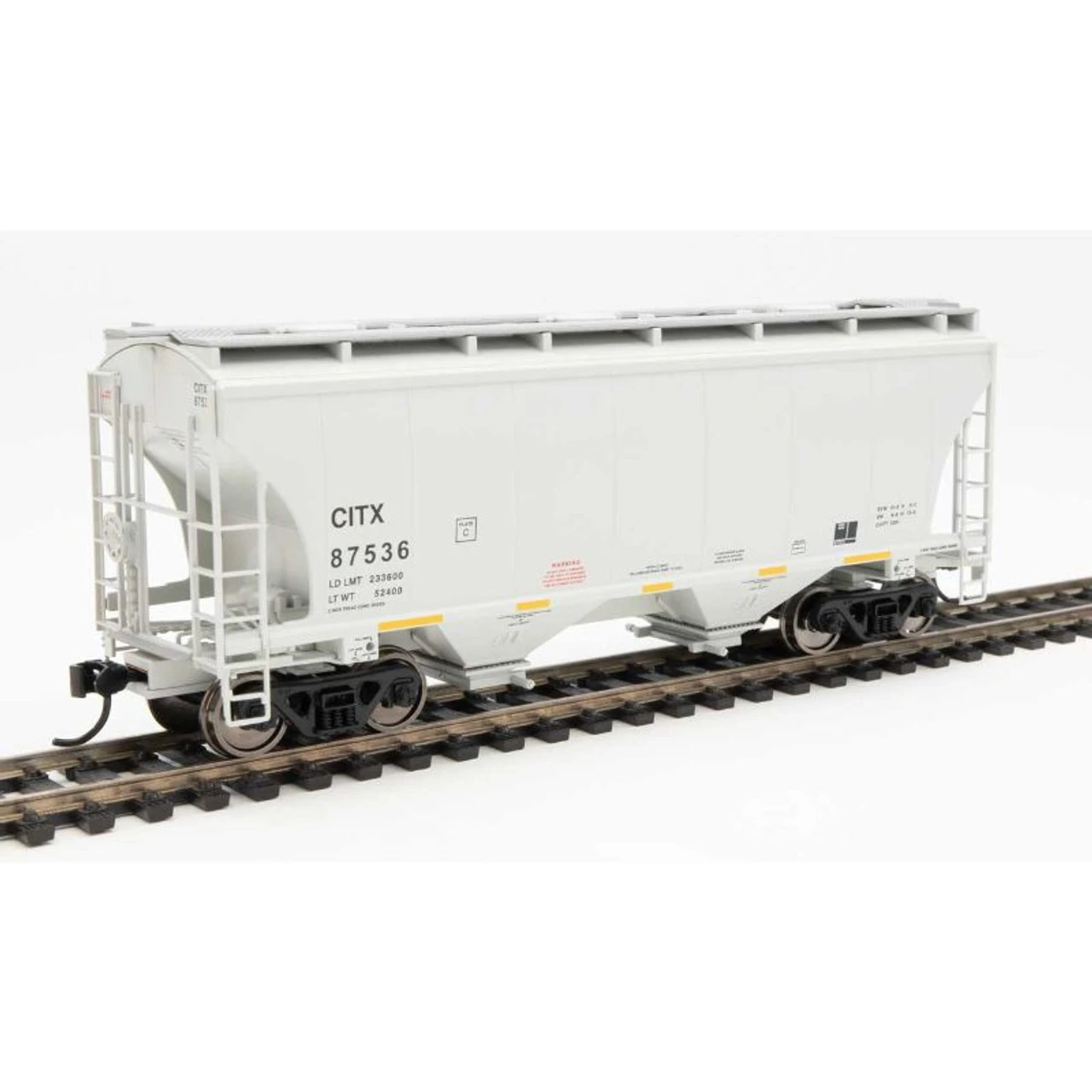 Walthers Mainline 910-7569 - 39' Trinity 3281 2-Bay Covered Hopper CITX 87536 - HO Scale 1 Walthers Mainline 910-7569 - 39' Trinity 3281 2-Bay Covered Hopper CITX 87536 - HO Scale