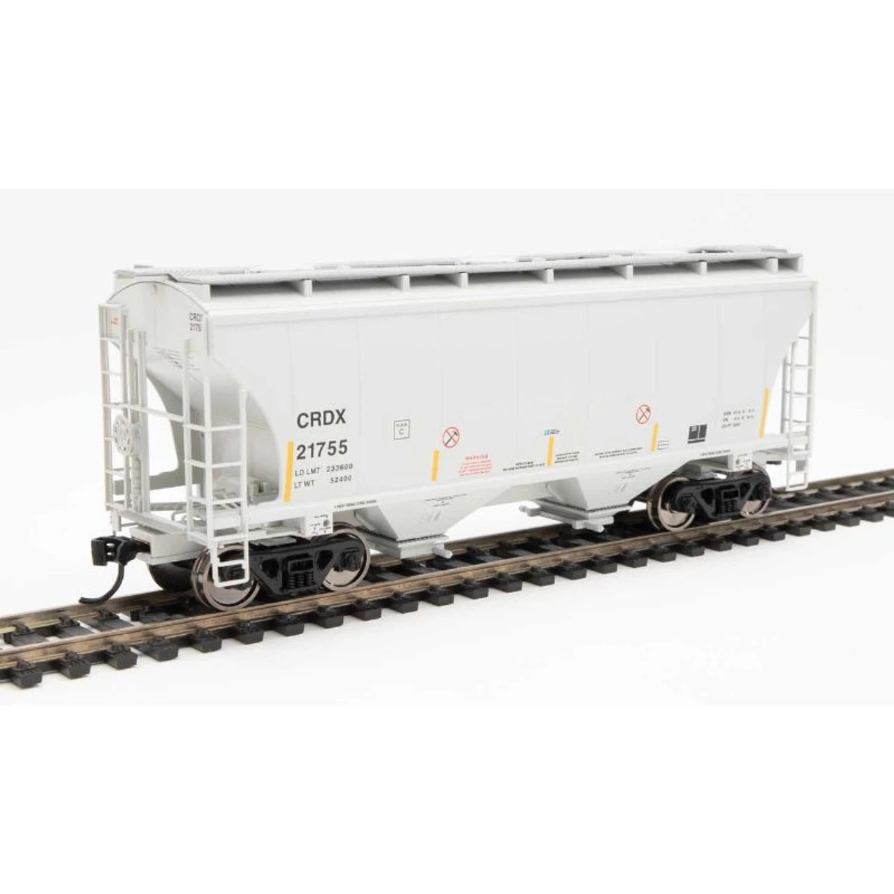 Walthers Mainline 910-7576 - 39' Trinity 3281 2-Bay Covered Hopper Chicago Freight Car (CRDX) 21790 - HO Scale 1 Walthers Mainline 910-7576 - 39' Trinity 3281 2-Bay Covered Hopper Chicago Freight Car (CRDX) 21790 - HO Scale