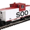 Walthers Mainline 910-8720 - International Extended Wide-Vision Caboose Soo Line (SOO) 66 - HO Scale
