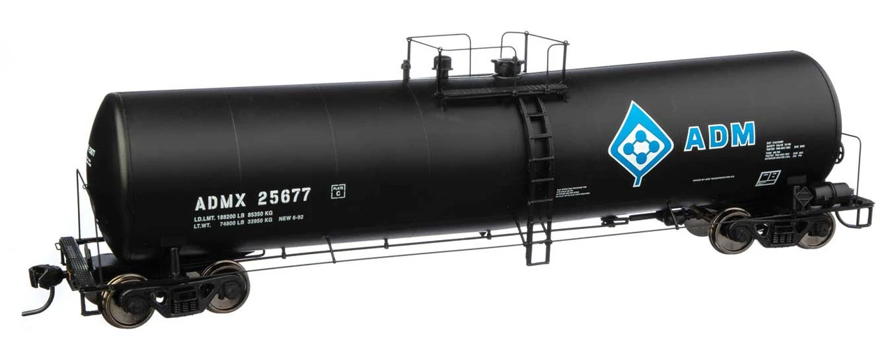 Walthers Proto 920-100246 - 23,000 Gallon Funnel-Flow Tank Car Archer-Daniels-Midland (ADMX) 25677 - HO Scale 1 Walthers Proto 920-100246 - 23,000 Gallon Funnel-Flow Tank Car Archer-Daniels-Midland (ADMX) 25677 - HO Scale