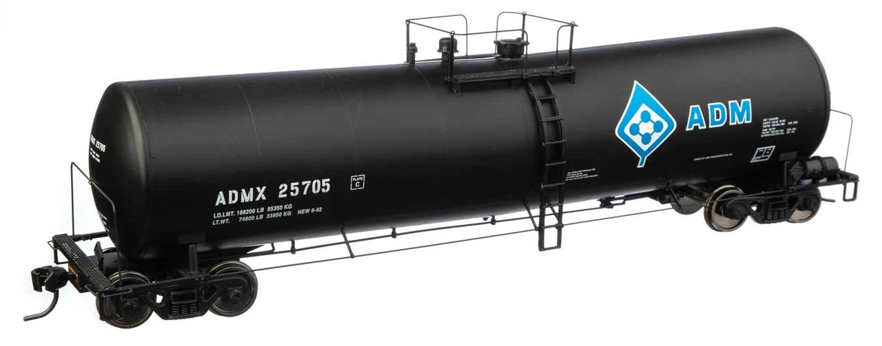 Walthers Proto 920-100248 - 23,000 Gallon Funnel-Flow Tank Car Archer-Daniels-Midland (ADMX) 25705 - HO Scale 1 Walthers Proto 920-100248 - 23,000 Gallon Funnel-Flow Tank Car Archer-Daniels-Midland (ADMX) 25705 - HO Scale