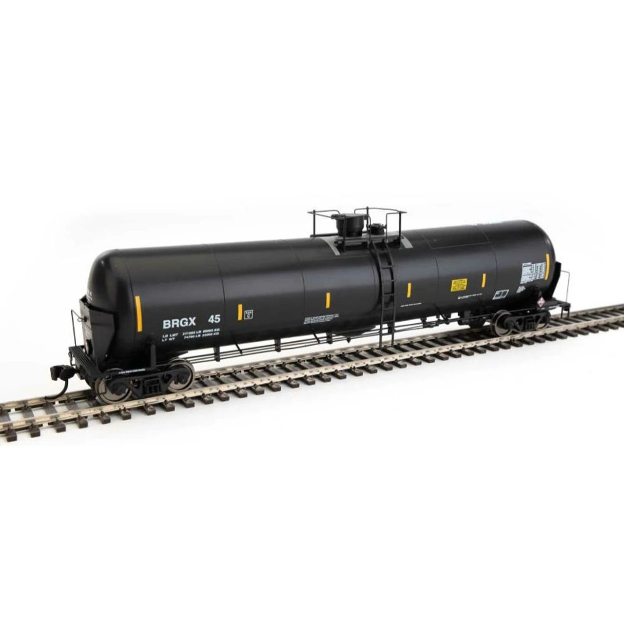 Walthers Proto 920-100730 - 55' Trinity Modified 30,145-Gallon Tank Car Bridger Rail Shipping BRGX 45 - HO Scale 1 Walthers Proto 920-100730 - 55' Trinity Modified 30,145-Gallon Tank Car Bridger Rail Shipping BRGX 45 - HO Scale