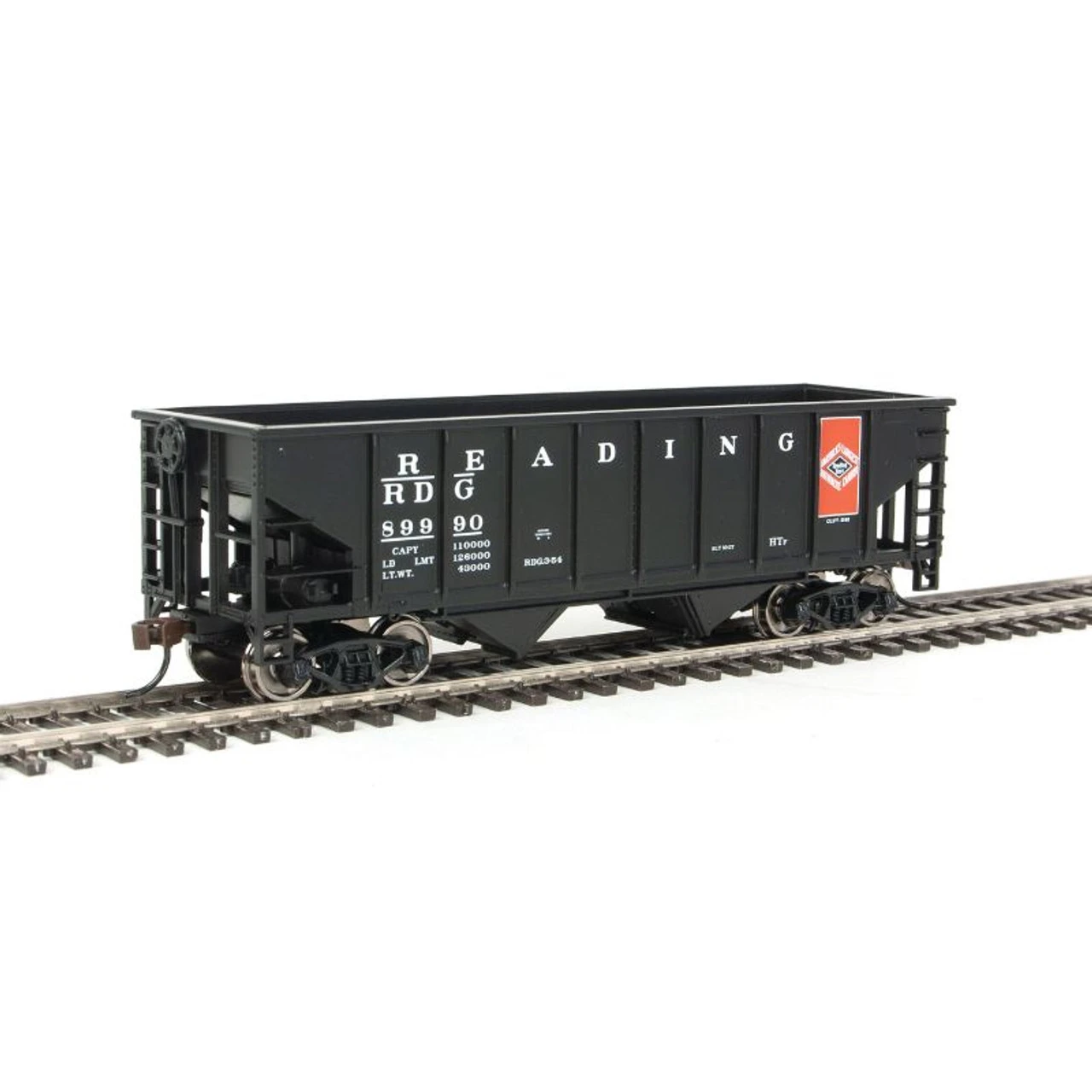 Walthers Trainline 931-1842 - Two Bay Hopper Reading (RDG) 89990 - HO Scale 1 Walthers Trainline 931-1842 - Two Bay Hopper Reading (RDG) 89990 - HO Scale