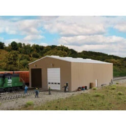 Walthers Cornerstone 933-2986 - Modern Double-Track Engine House - HO Scale Kit