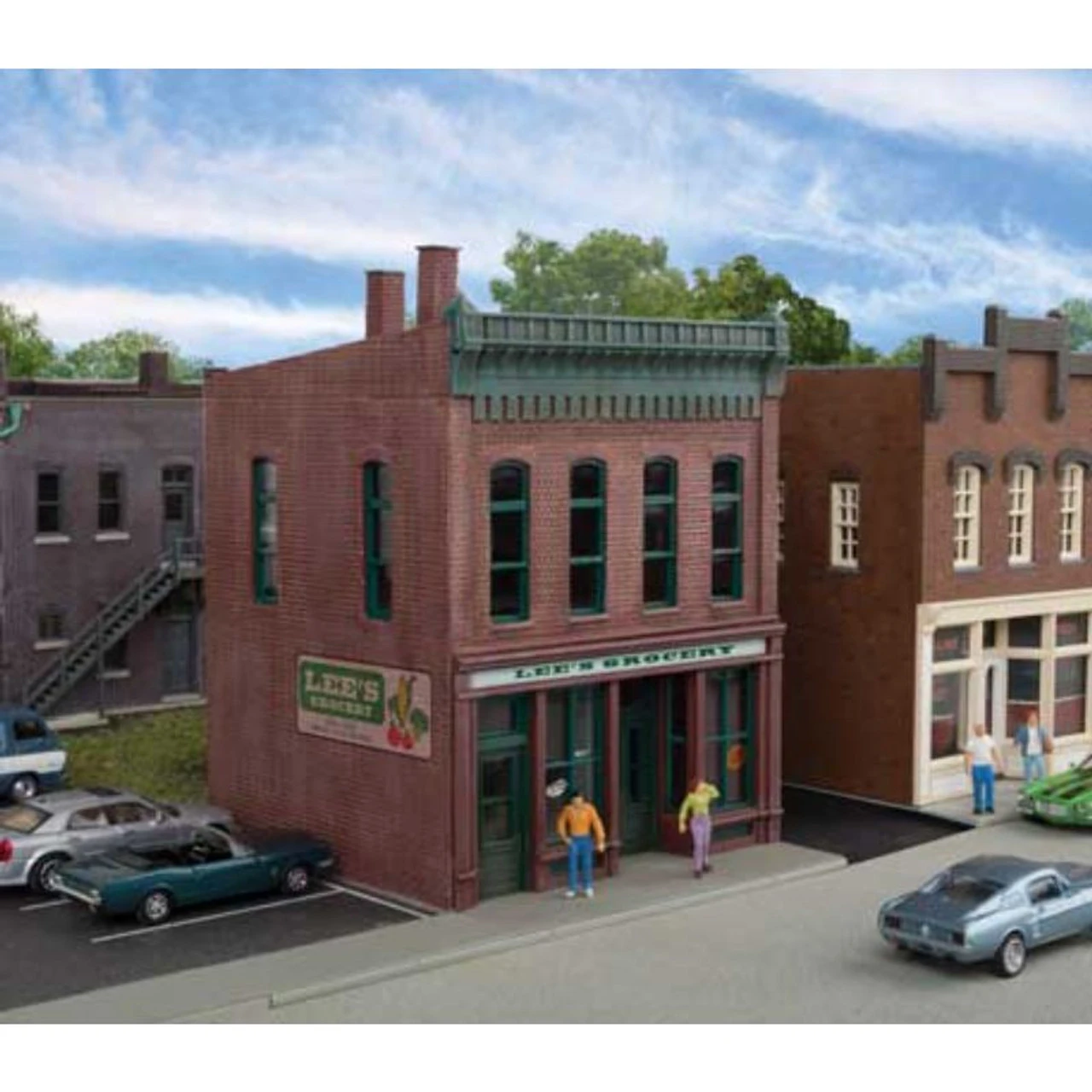 Walthers Cornerstone 933-3666 - Lee's Grocery Store - HO Scale Kit 1 Walthers Cornerstone 933-3666 - Lee's Grocery Store - HO Scale Kit