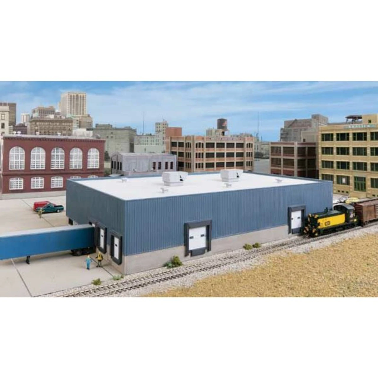 Walthers Cornerstone 933-3855 - Modern Steel Warehouse - N Scale Kit 1 Walthers Cornerstone 933-3855 - Modern Steel Warehouse - N Scale Kit
