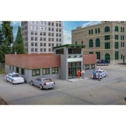 Walthers Cornerstone 933-4201 - Modern Police Station - HO Scale Kit