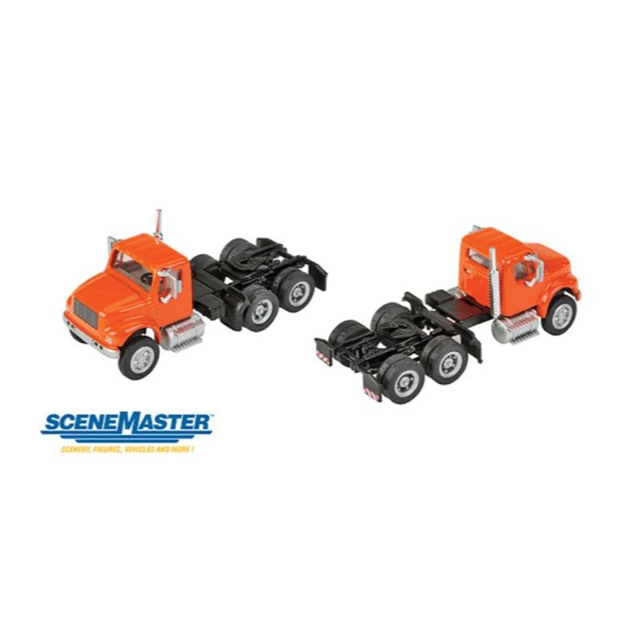 Walthers SceneMaster 949-11183 - Intl 4900 2-Axle Tractor Orange - HO Scale 1 Walthers SceneMaster 949-11183 - Intl 4900 2-Axle Tractor Orange - HO Scale
