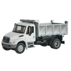 Walthers SceneMaster 949-11637 - 4300 1-Axle Dump Truck - White - HO Scale