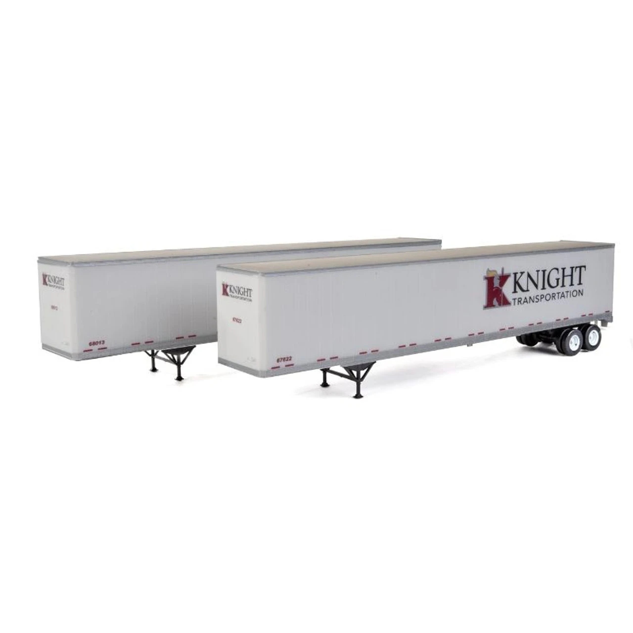 Walthers SceneMaster 949-2464 - 53' Staughton Trailer 2 Pack Knight Tansportation - HO Scale 1 Walthers SceneMaster 949-2464 - 53' Staughton Trailer 2 Pack Knight Tansportation - HO Scale