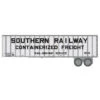 Walthers SceneMaster 949-2614 - Flexi-Van 40' Trailer 2-Pack - Assembled (Containerized Freight; End Doors) Southern (SOU) SC10, SC-23 - HO Scale