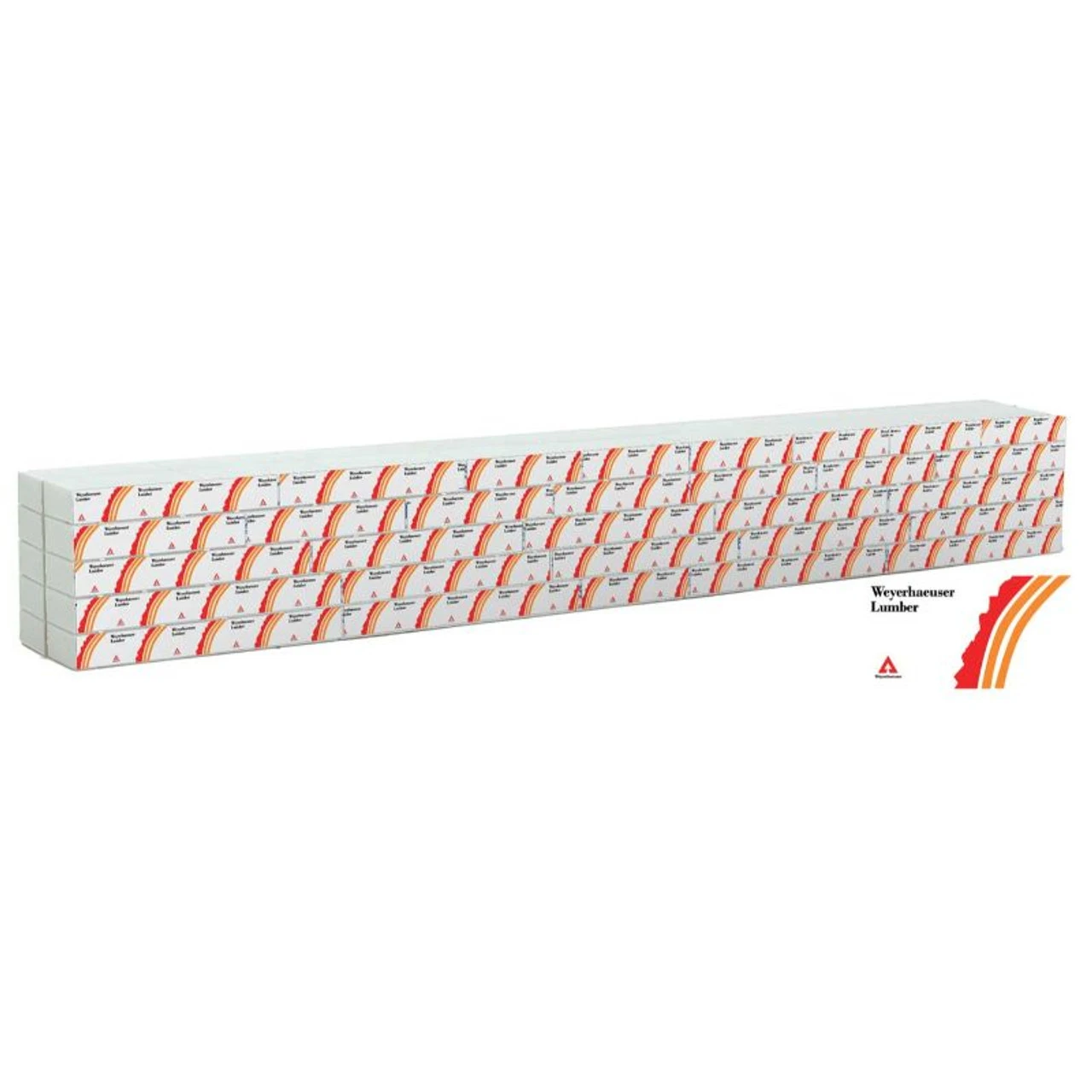 Walthers SceneMaster 949-3167 - Wrapped Lumber Load For 72' Centerbeam Weyerhaeuser - HO Scale 1 Walthers SceneMaster 949-3167 - Wrapped Lumber Load For 72' Centerbeam Weyerhaeuser - HO Scale