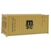 Walthers SceneMaster 949-8057 - 20' Corrugated Container MSC - HO Scale