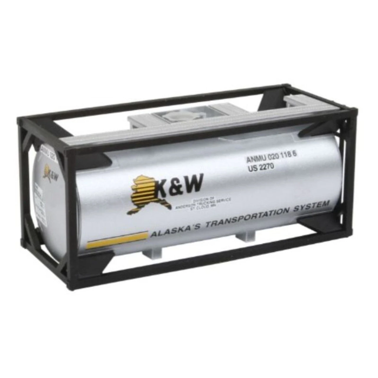 Walthers SceneMaster 949-8102 - 20' Tank Container K&W Alaska - HO Scale Kit 1 Walthers SceneMaster 949-8102 - 20' Tank Container K&W Alaska - HO Scale Kit