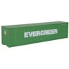 Walthers SceneMaster 949-8202 - 40' Hi Cube Corrugate Container W/ Flat Roof Evergreen - HO Scale