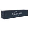 Walthers SceneMaster 949-8257 - 40' Hi Cube Corrugated Side Container CMA-CGM - HO Scale