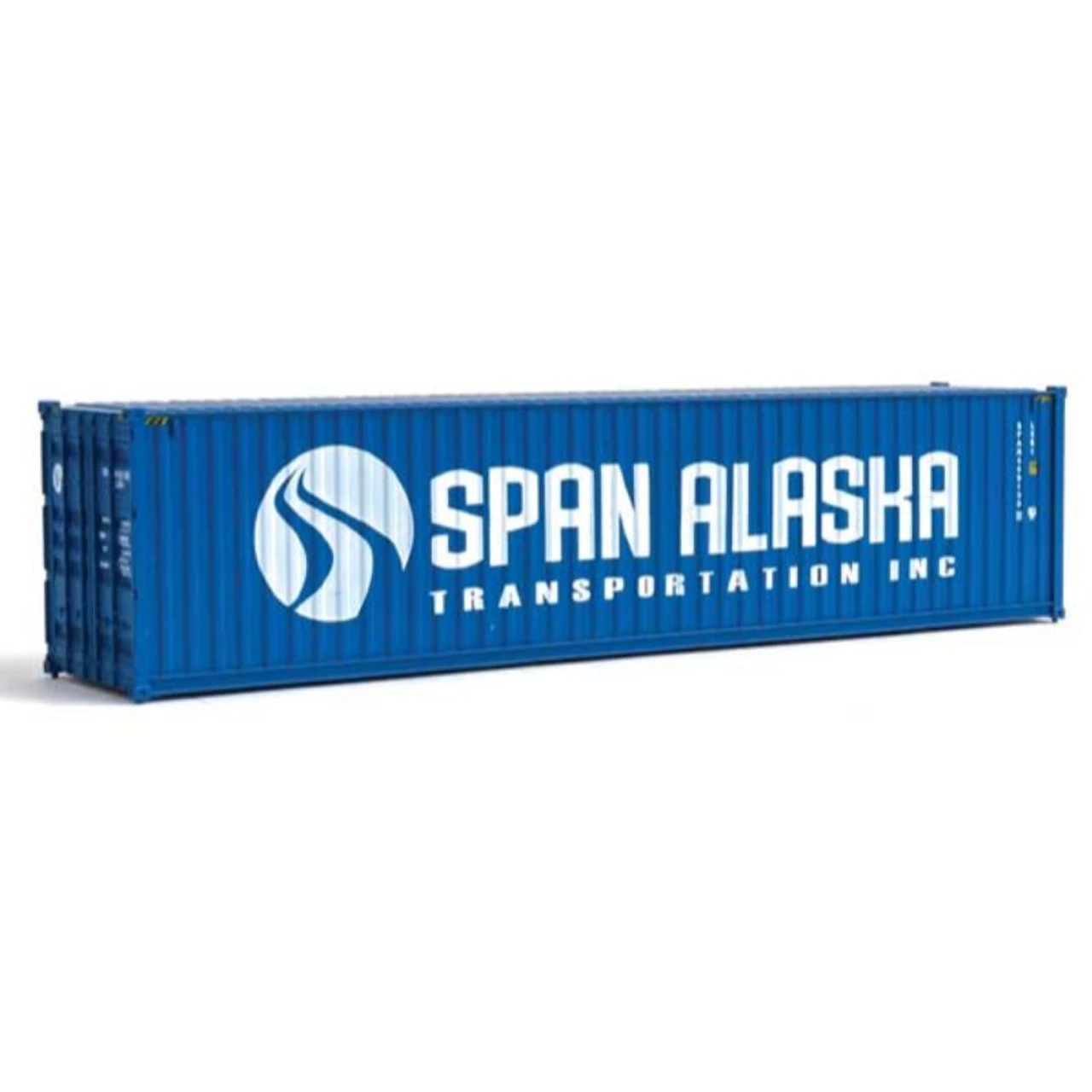 Walthers SceneMaster 949-8273 - 40' Hi Cube Corrugated Side Container Span Alaska - HO Scale 1 Walthers SceneMaster 949-8273 - 40' Hi Cube Corrugated Side Container Span Alaska - HO Scale
