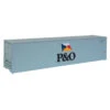 Walthers SceneMaster 949-8354 - 40' Hi Cube Smooth Side Container P&O - HO Scale