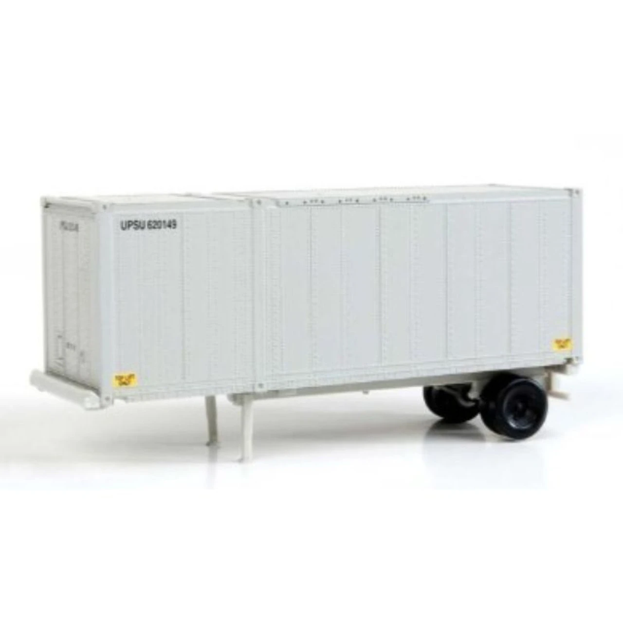 Walthers SceneMaster 949-8600 - 28' Container W/ Chassis UPS (2 Pack) - HO Scale 1 Walthers SceneMaster 949-8600 - 28' Container W/ Chassis UPS (2 Pack) - HO Scale