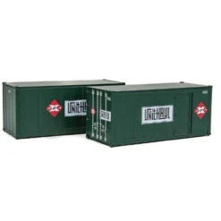 Walthers SceneMaster 949-8680 - 20' Smooth Side Container Unit Haul 2 Pack - HO Scale