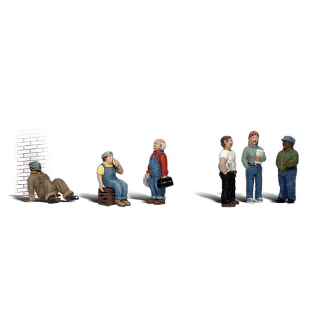 Woodland Scenics #1867 - Factory Workers - HO Scale 1 Woodland Scenics #1867 - Factory Workers - HO Scale