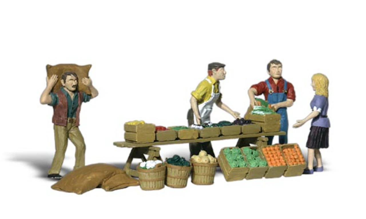 Woodland Scenics #1896 - Farmers Market - HO Scale 1 Woodland Scenics #1896 - Farmers Market - HO Scale