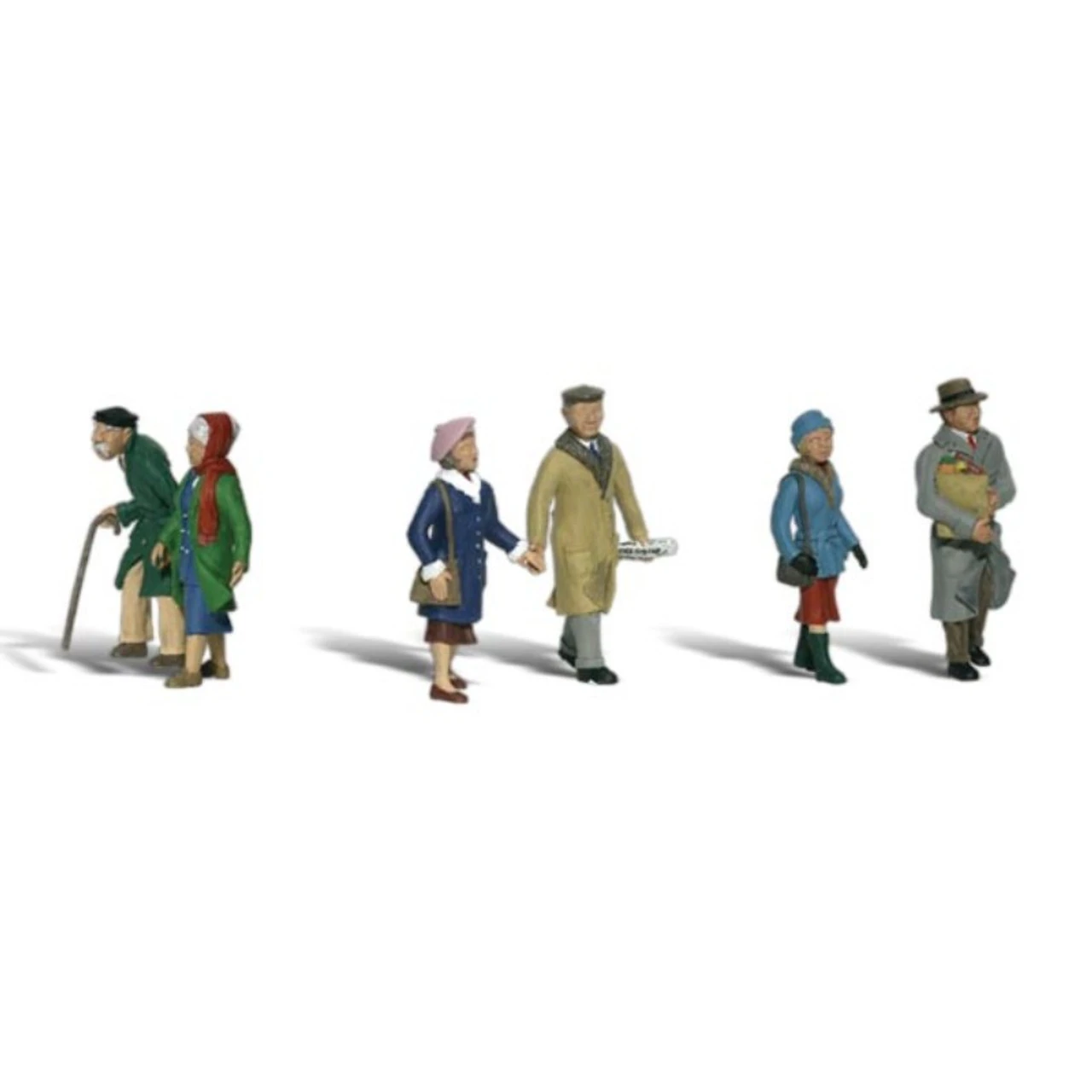 Woodland Scenics #1900 - Couples In Coats - HO Scale 1 Woodland Scenics #1900 - Couples In Coats - HO Scale