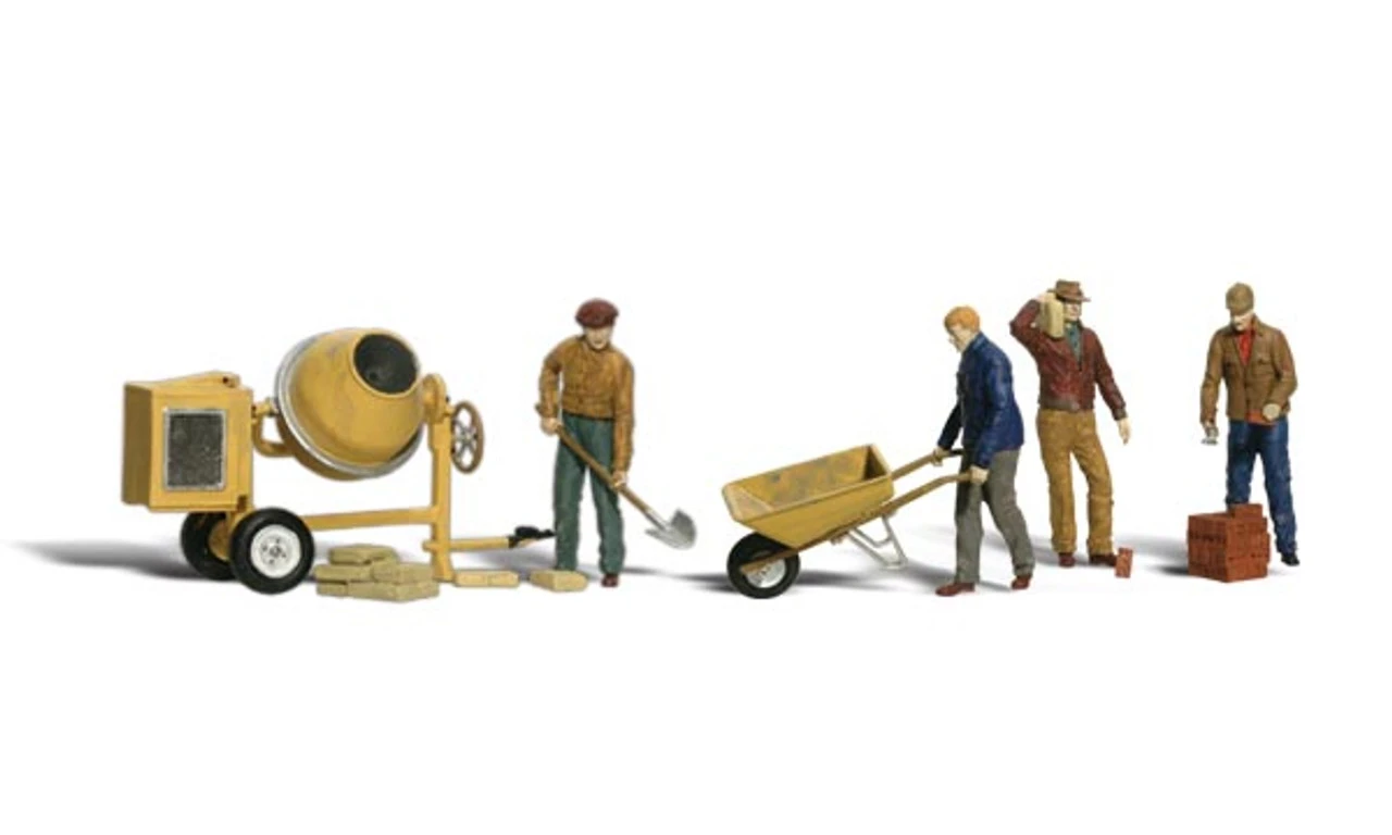 Woodland Scenics #1901 - Masonry Workers - HO Scale 1 Woodland Scenics #1901 - Masonry Workers - HO Scale