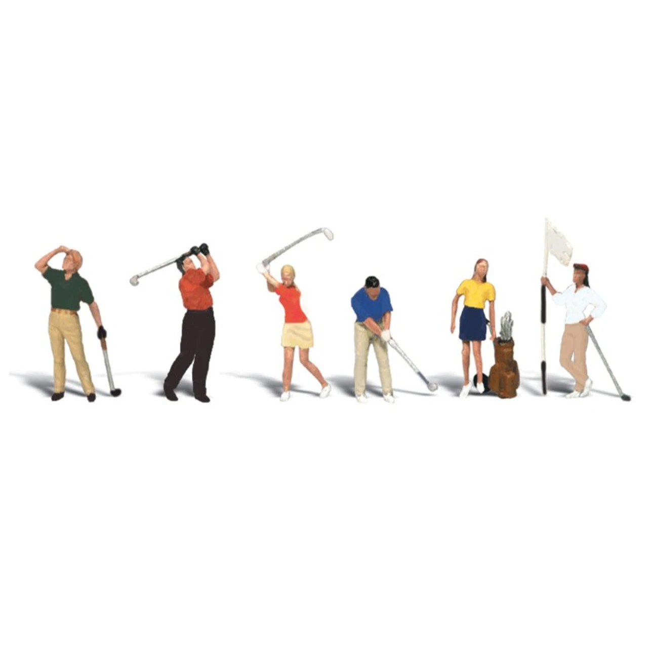 Woodland Scenics #1907 - Golfers- HO Scale 1 Woodland Scenics #1907 - Golfers- HO Scale