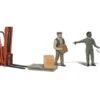Woodland Scenics #1911 - Workers With Forklift - HO Scale