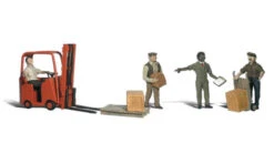 Woodland Scenics #1911 - Workers With Forklift - HO Scale