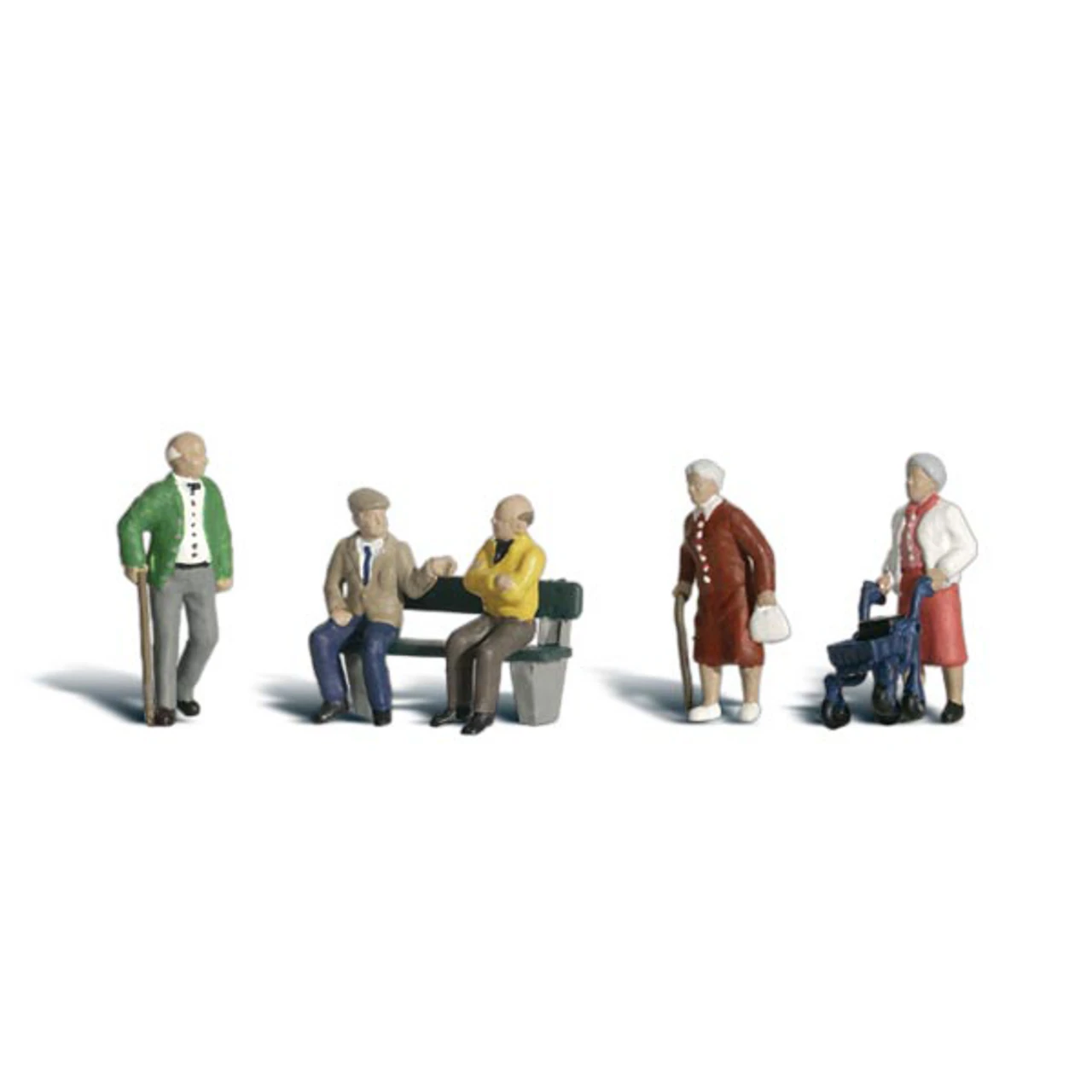 Woodland Scenics #1922 - Senior Citizens - HO Scale 1 Woodland Scenics #1922 - Senior Citizens - HO Scale