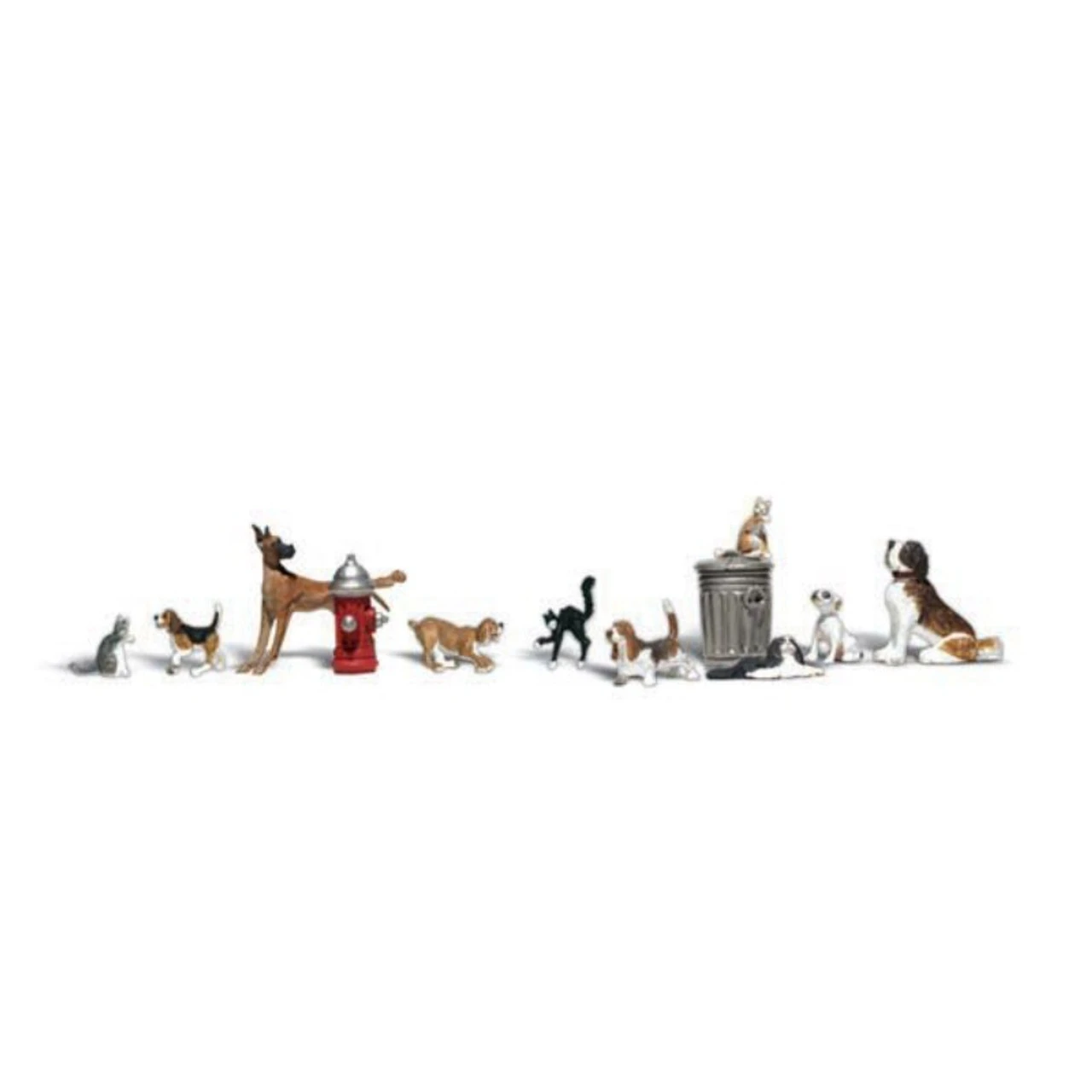 Woodland Scenics #2140 - Dogs And Cats - N Scale 1 Woodland Scenics #2140 - Dogs And Cats - N Scale