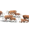 Woodland Scenics #2144 - Hereford Cows - N Scale